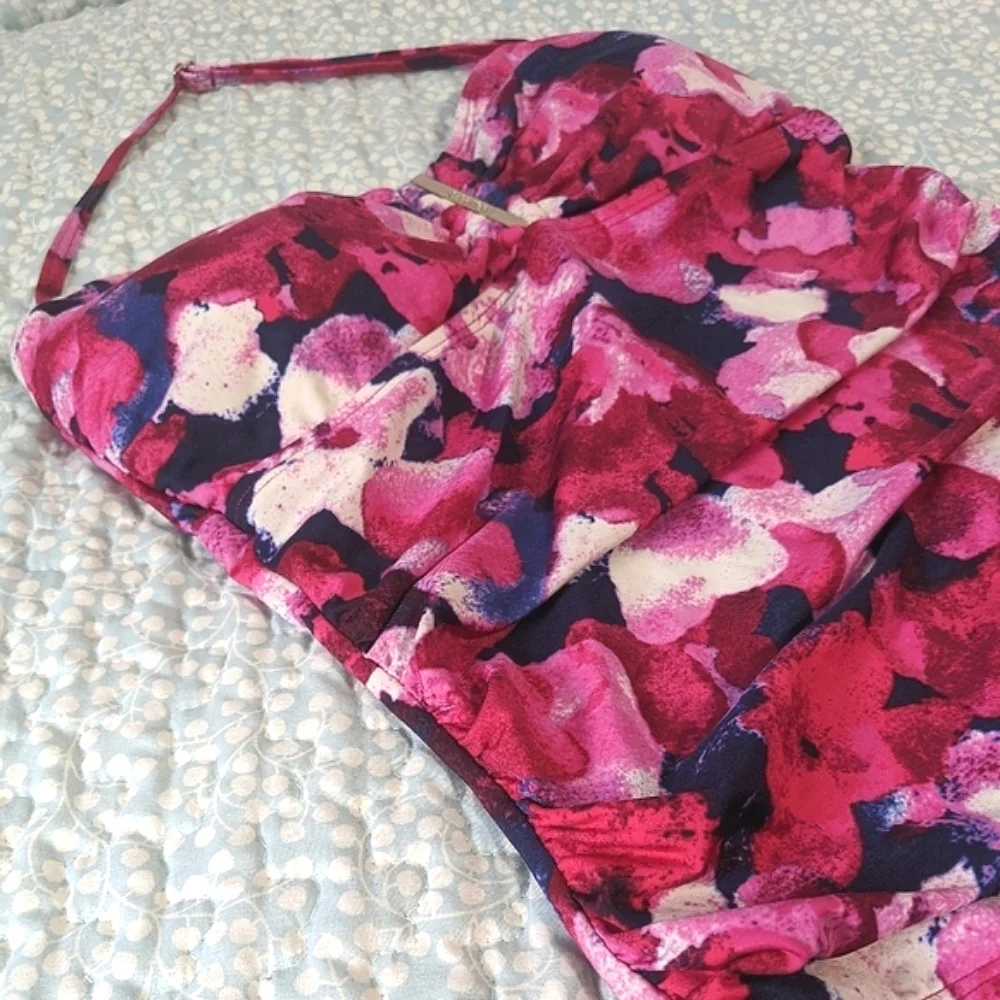 Calvin Klein Poppy Bandeau Maillot Swimsuit